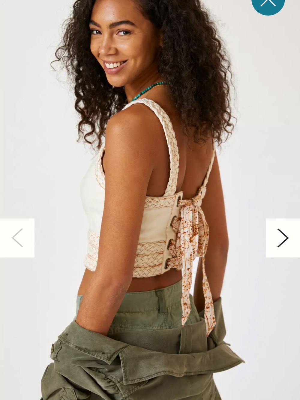 Anthropologie Pilcro Patchwork Cami/Corset